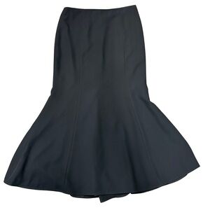 Frascara Black Flared Mermaid Skirt | Size 16 | Made in Canada